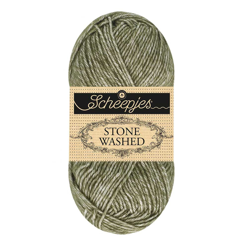 Scheepjes Stone Washed 851 Chlorite Green