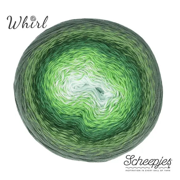 NEW!! Scheepjes Cotton Whirl - 709 Lettuce Party - 100% Organic Cotton