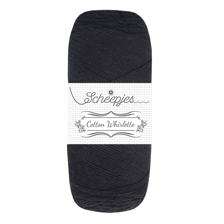 NEW!! Scheepjes Cotton Whirlette - 809 Black Bean