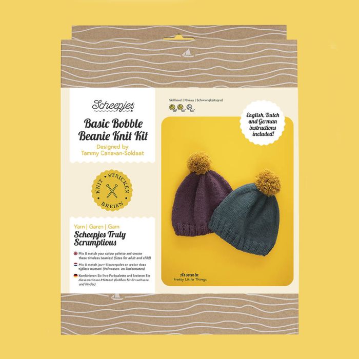 Scheepjes Basic Bobble Beanie Knit Kit