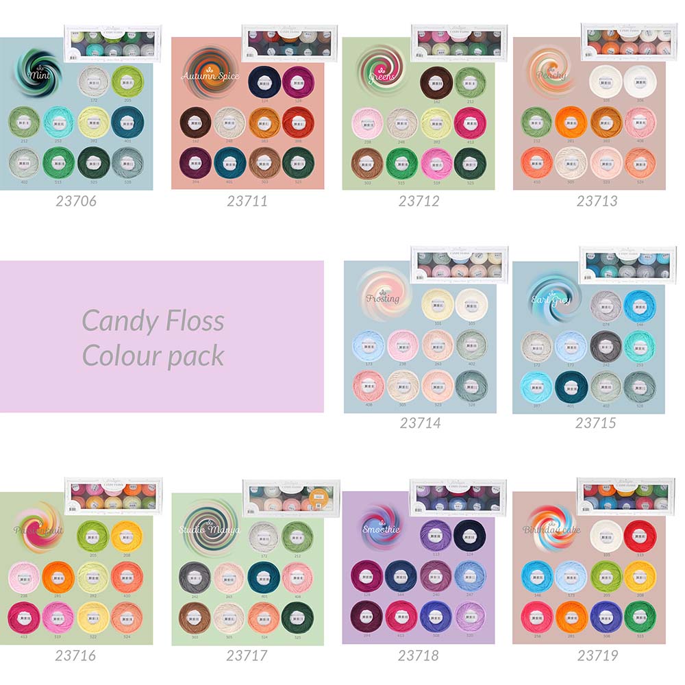 PREORDER Scheepjes Candy Floss Colour Packs - NEW Colourways