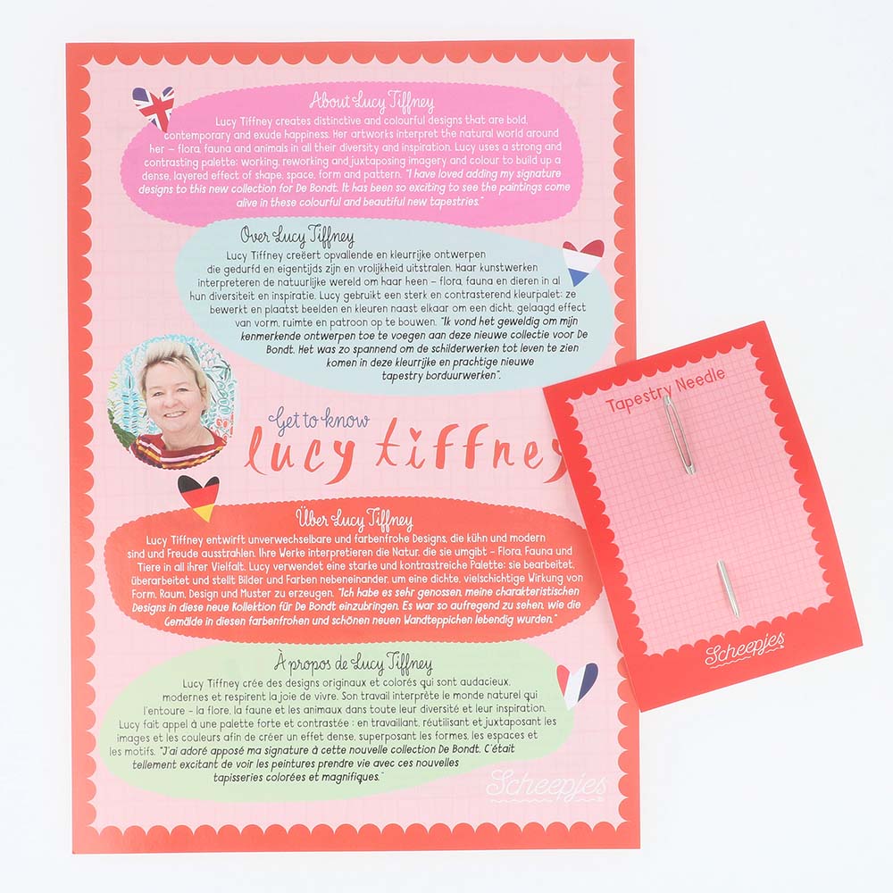 Scheepjes Lucy Tiffney Tapestry Kit - Pinks