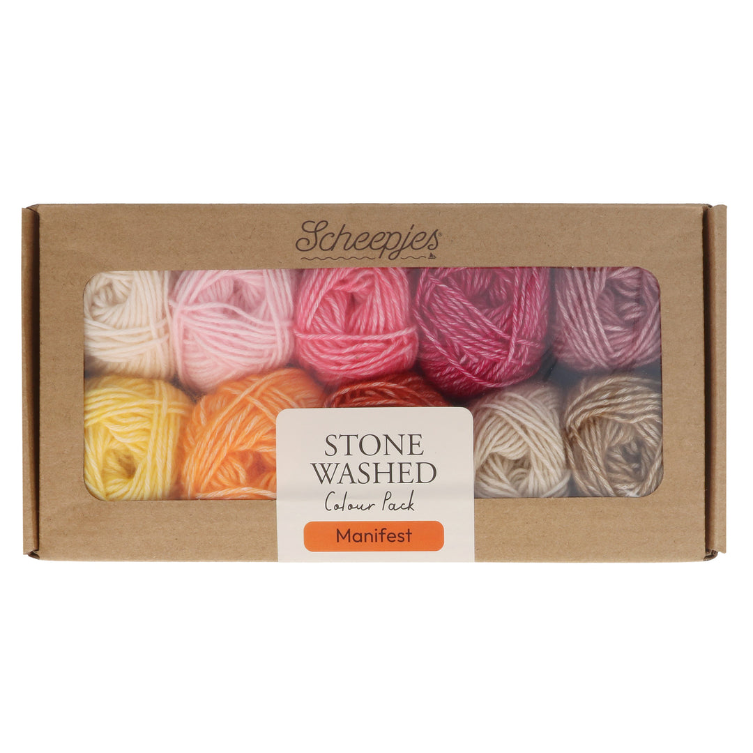 PREORDER NEW!! Scheepjes Stone Washed Colour Packs Mini 25gm Balls