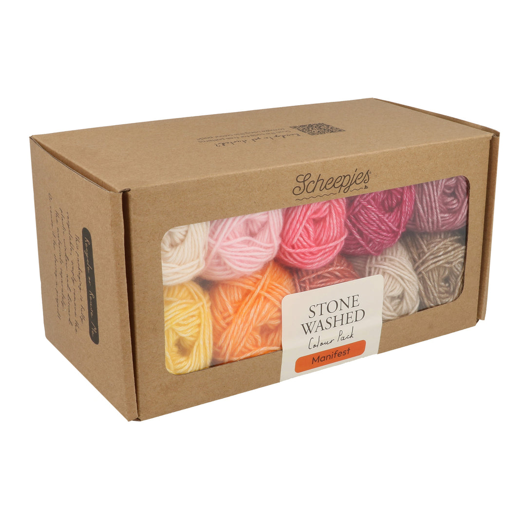 PREORDER NEW!! Scheepjes Stone Washed Colour Packs Mini 25gm Balls