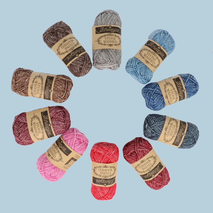 Scheepjes Stone Washed Colour Packs Mini 25gm Balls