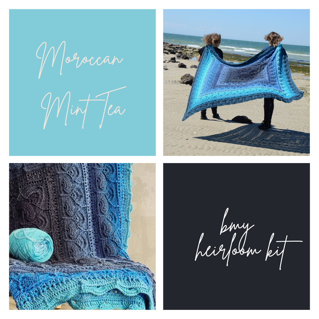 BMY Heirloom Yarn Kit - Moroccan Mint Tea Blanket - PREORDER