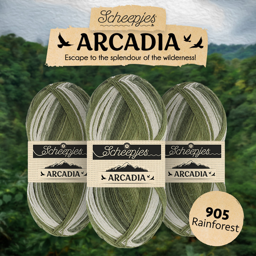 Scheepjes Arcadia Striped - 905 Rainforest