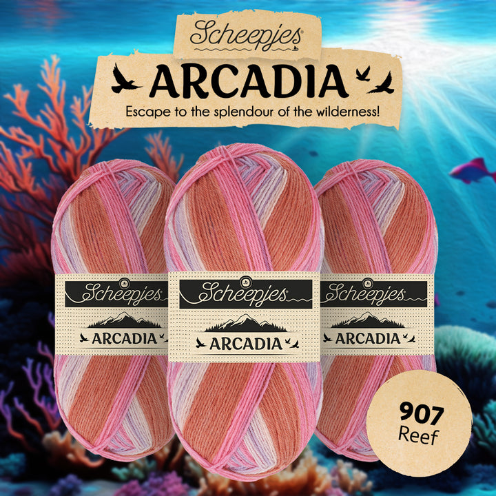 Scheepjes Arcadia Striped - 907 Reef