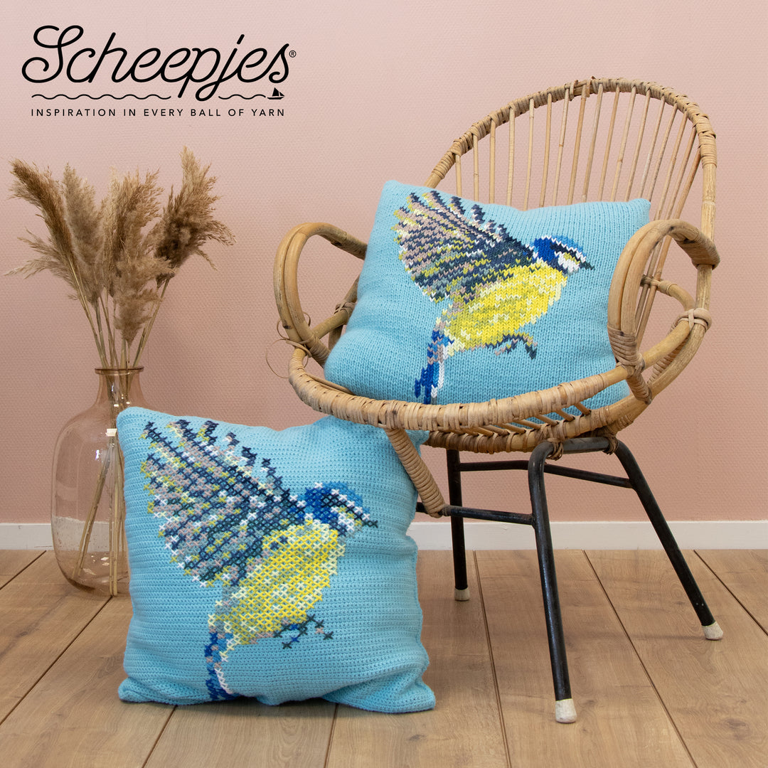 PREORDER Scheepjes CKAL Blue Tit Cushion Kit