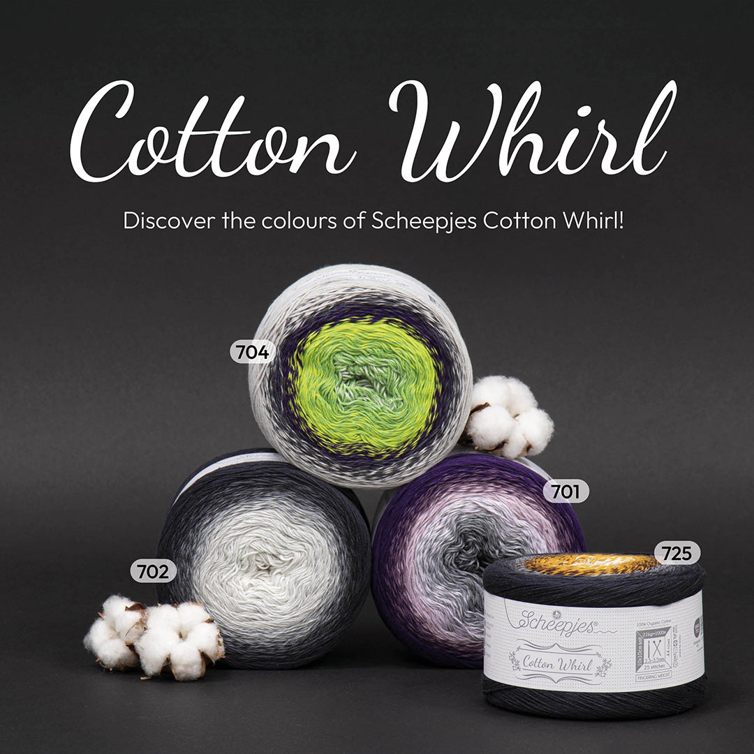 NEW!! Scheepjes Cotton Whirl 704 Pistachio Palette - 100% Organic Cotton