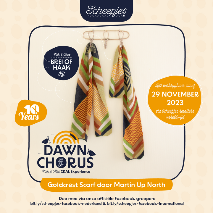 PREORDER Scheepjes CKAL Goldcrest Scarf