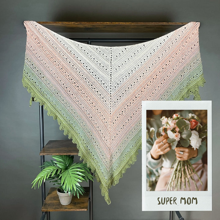 NEW!! PREORDER Super Mum Crochet Shawl - 4ply