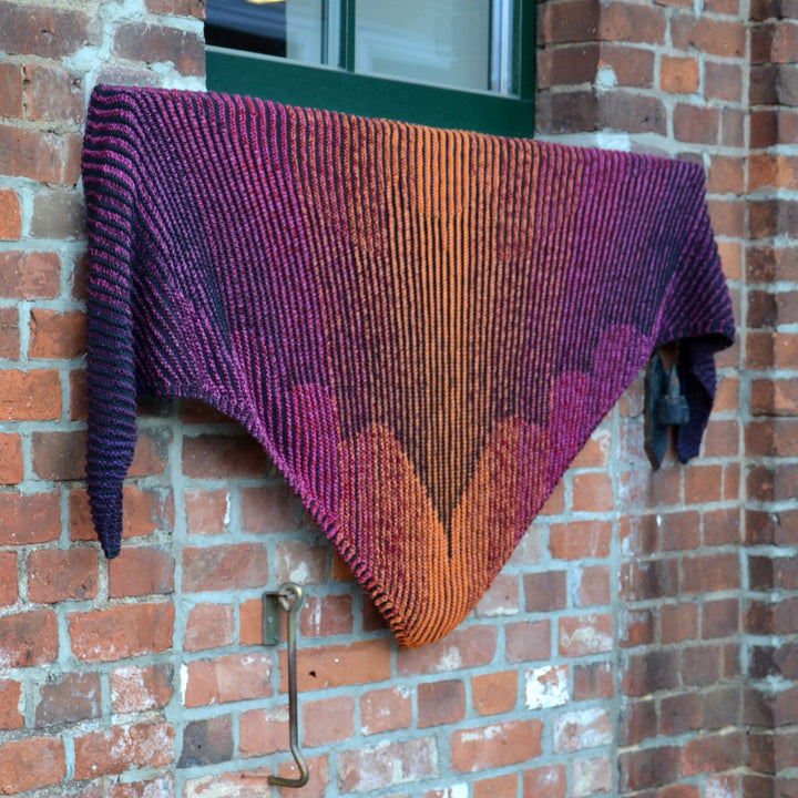 PREORDER Lola Illusion Knitted Scarf - Bat - 8ply