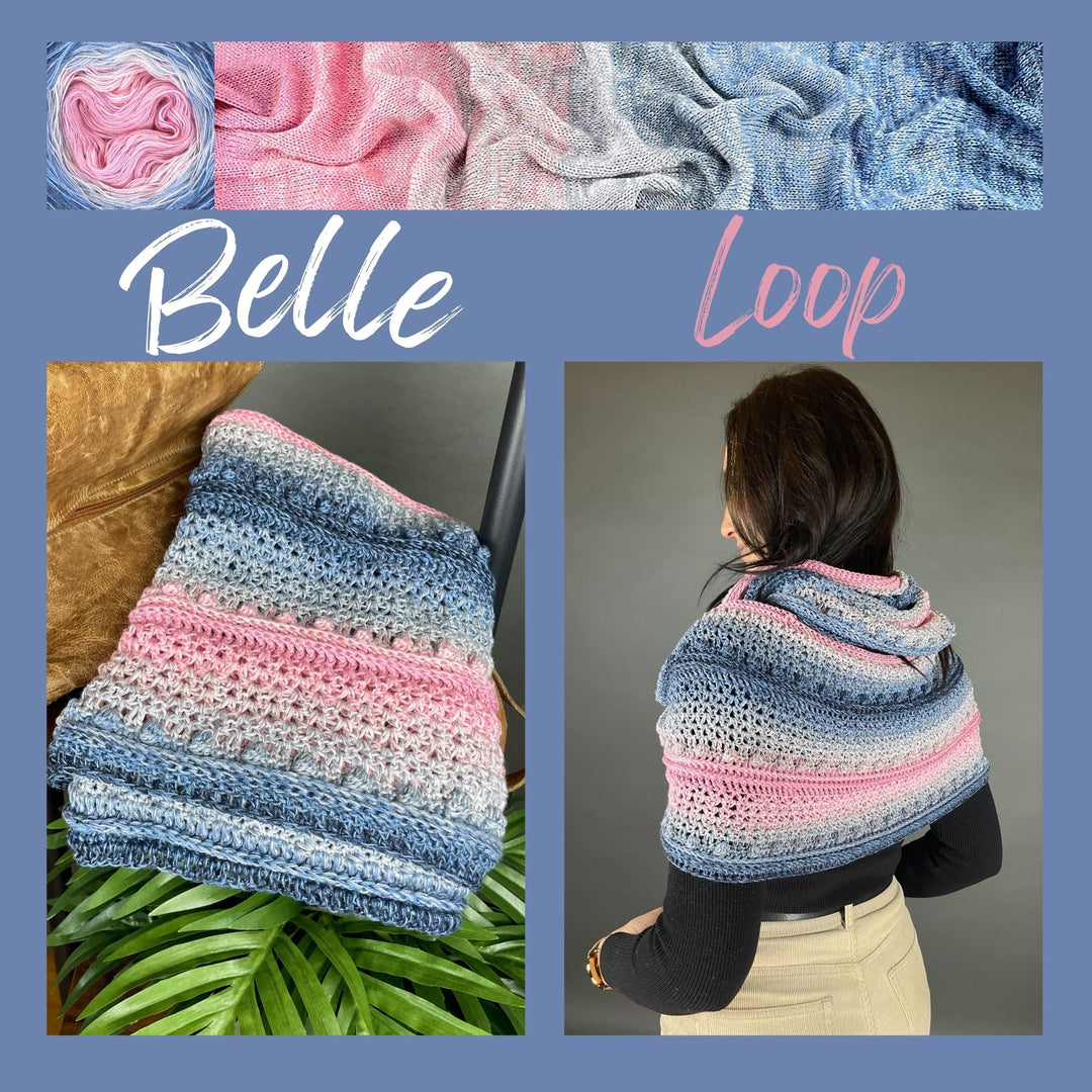 Crochet set including PDF crochet instructions LoLa 4ply Belle Loop