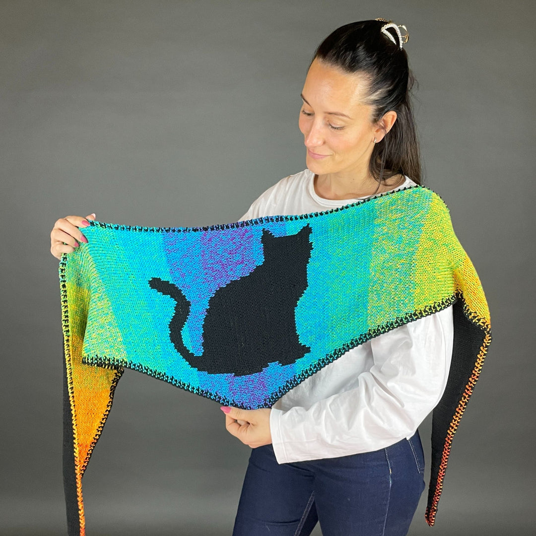 NEW!! Lola Double Face Cat Scarf 8ply - PREORDER