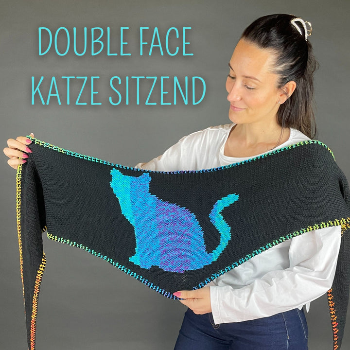 NEW!! Lola Double Face Cat Scarf 8ply - PREORDER