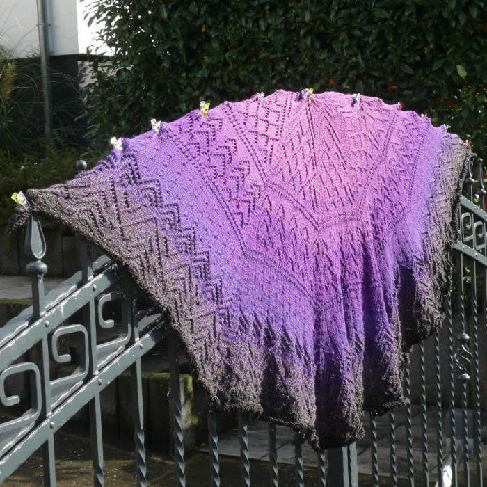 PREORDER Lola Knitting Shawl - Bredica 4ply