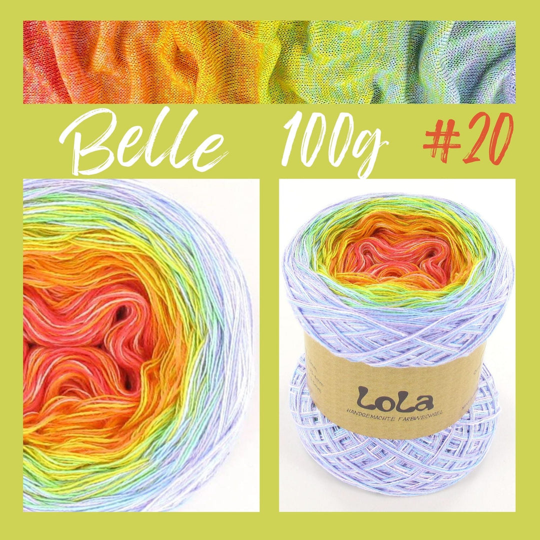 Knitting set including PDF knitting instructions LoLa Belle 4 ply shawl Bohème