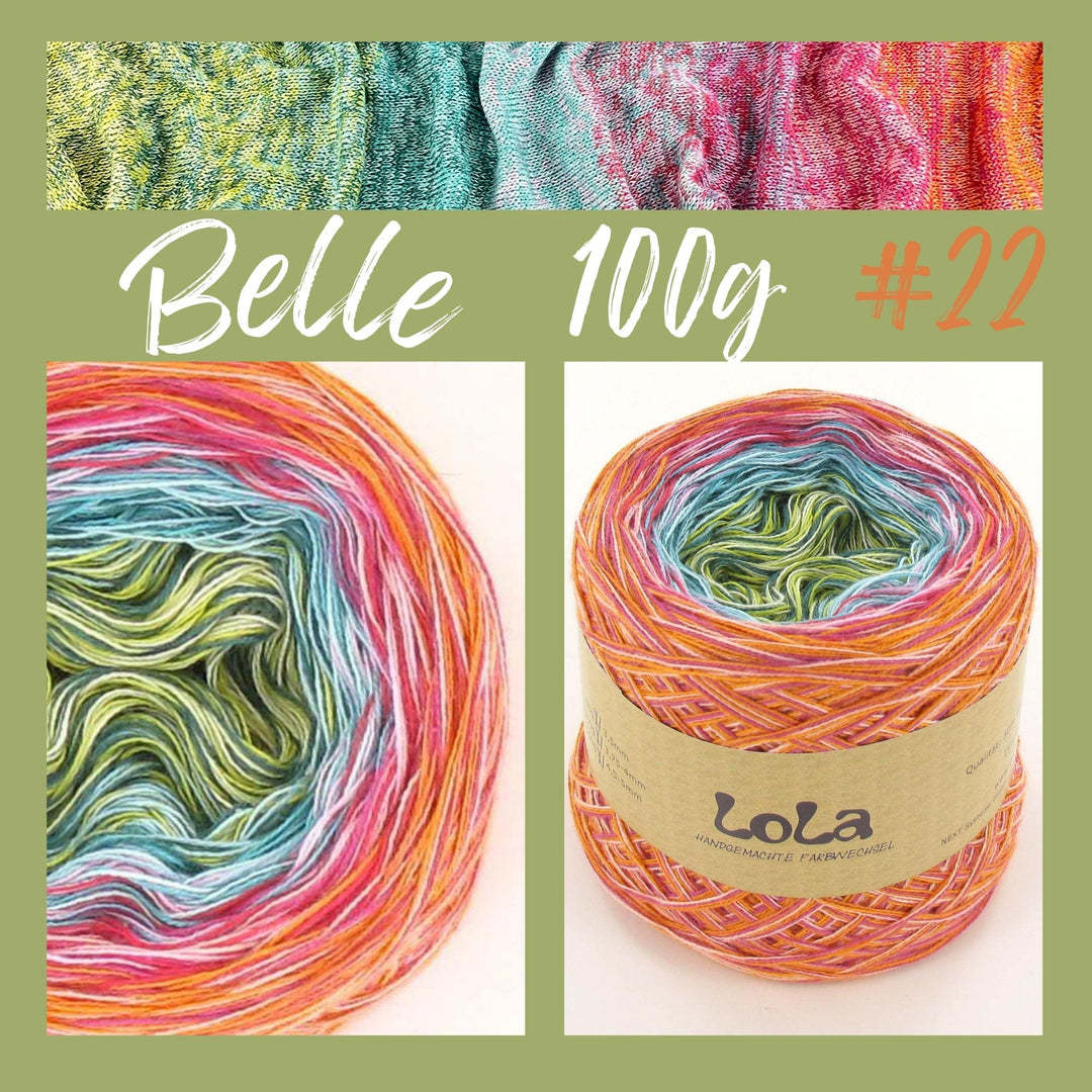 Crochet set including PDF crochet instructions LoLa 4ply Belle Loop