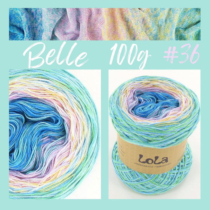 Knitting set including PDF knitting instructions LoLa Belle 4 ply shawl Bohème