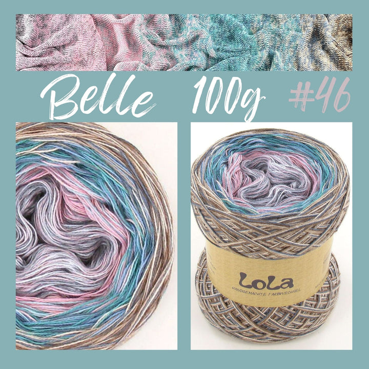 Knitting set including PDF knitting instructions LoLa Belle 4 ply shawl Bohème