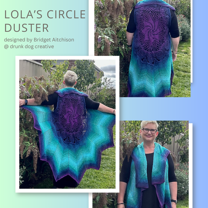 NEW!!! Drunk Dog Creative - Lola's Circle Duster