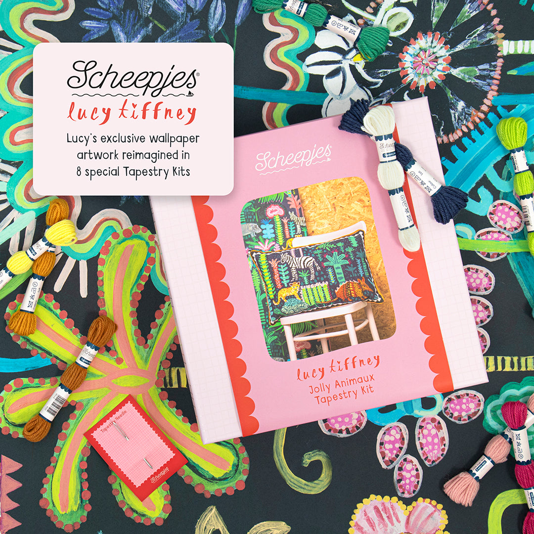 Scheepjes Lucy Tiffney Tapestry Kit - Jolly Animaux