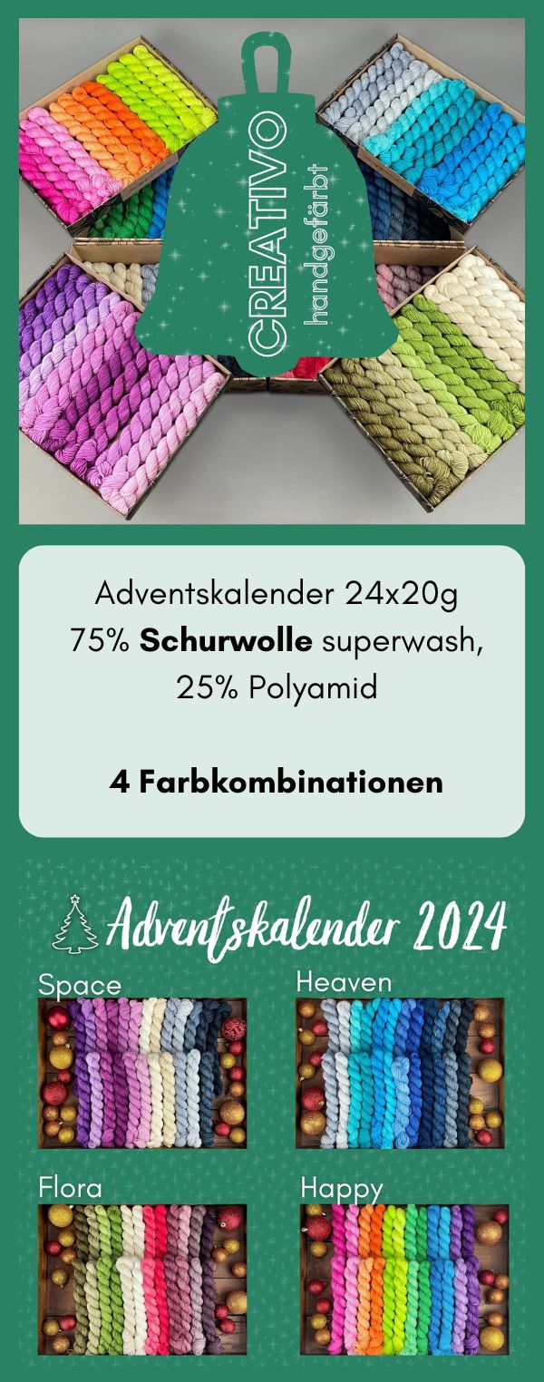 AVAILABLE NOW  The Ultimate Advent Calendar 2024 LIMITED EDITION - CREATIVO Hand Dyed Yarn