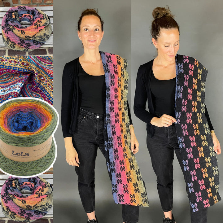 PREORDER Knitting set LoLa 4-fold Double Face Loop Bohemian - GERMAN with video links