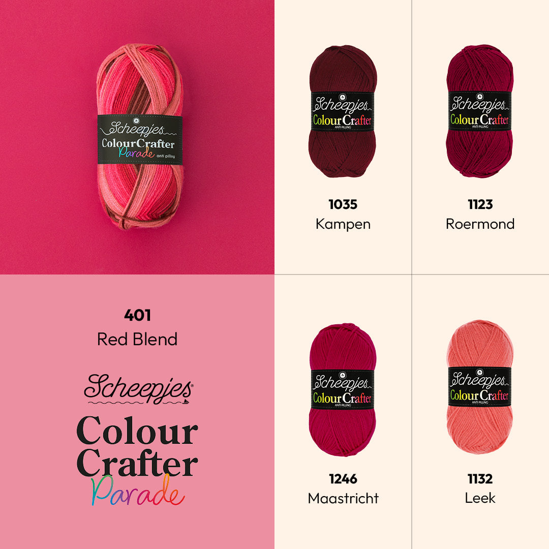 Scheepjes Colour Crafter Parade 401 Red Blend