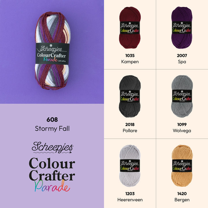 Scheepjes Colour Crafter Parade 608 Stormy Fall