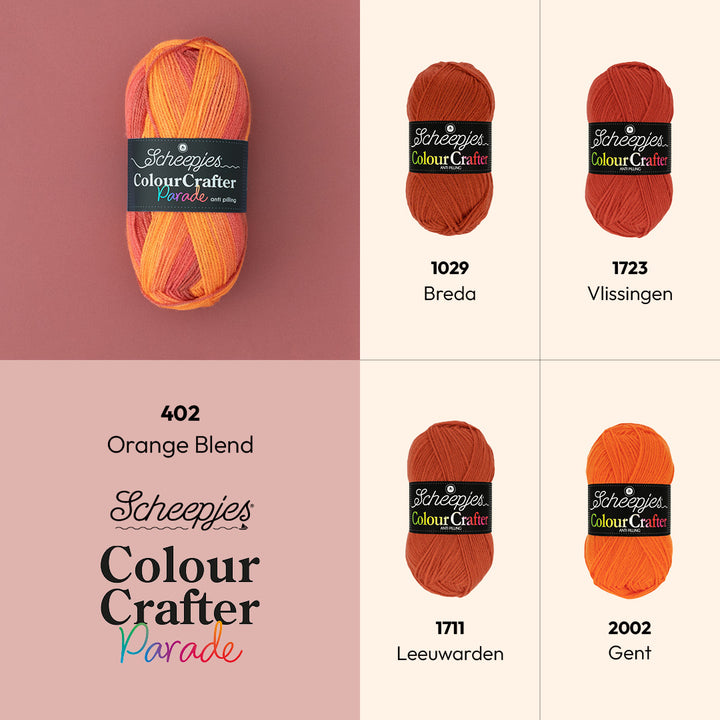 Scheepjes Colour Crafter Parade 402 Orange Blend