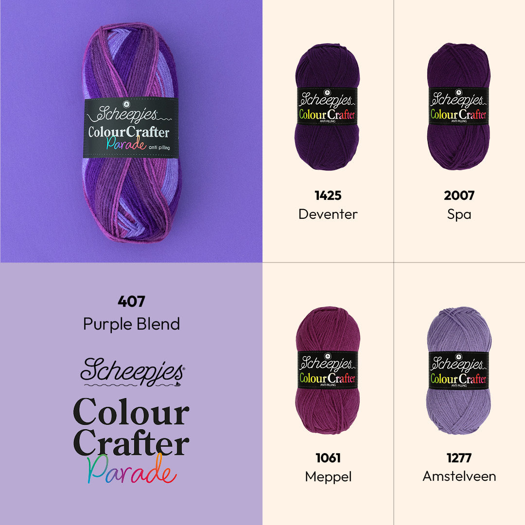 Scheepjes Colour Crafter Parade 407 Purple Blend