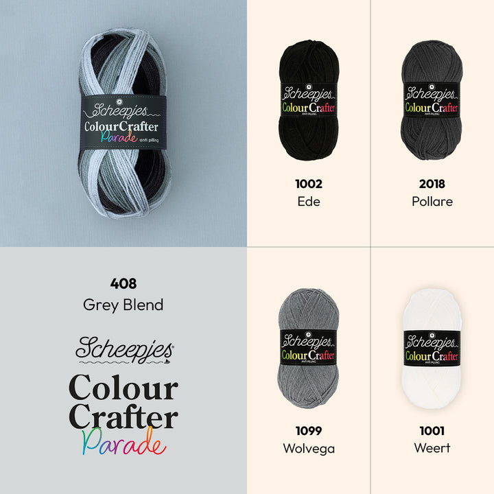 Scheepjes Colour Crafter Parade 408 Grey Blend