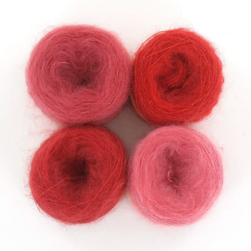 Diva Mohair Prism Set Red