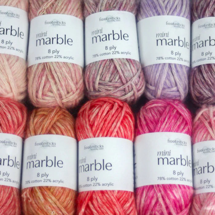 Fiddlesticks Mini Marble Pack - Pinks/Reds